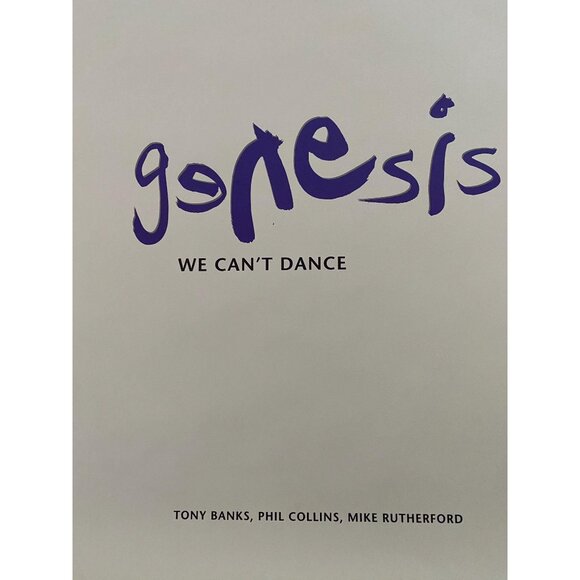 Genesis We Can't Dance Original Promo Poster Phil Collins 1991 36x24 Never Hung - Picture 2 of 9